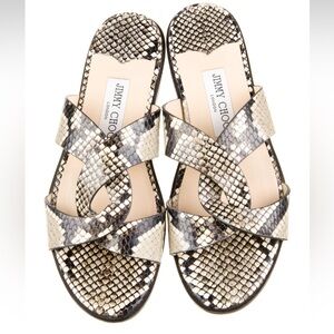 Jimmy Choo snakeskin sandal
